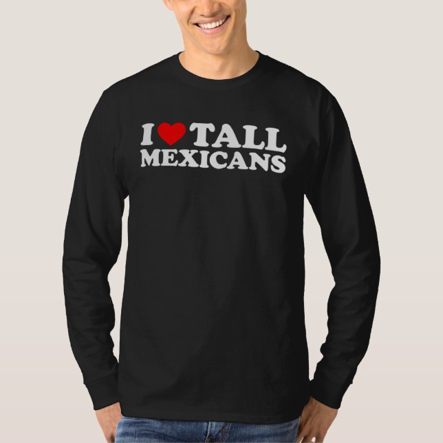 Camiseta Eu Amo Mexicanos Altos (Frente)