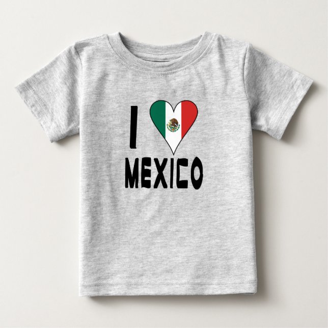 Camiseta Eu Amo México  (Frente)