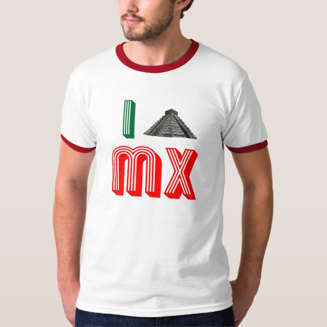 Camiseta Eu amo México (Frente)