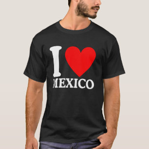 Camiseta Eu Amo México  Eu ❤️ México