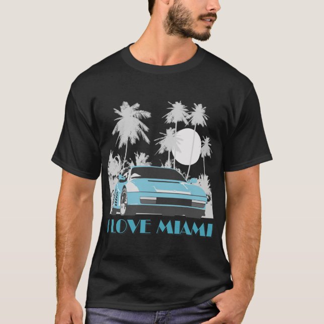 Camiseta Eu Amo Miami (Frente)