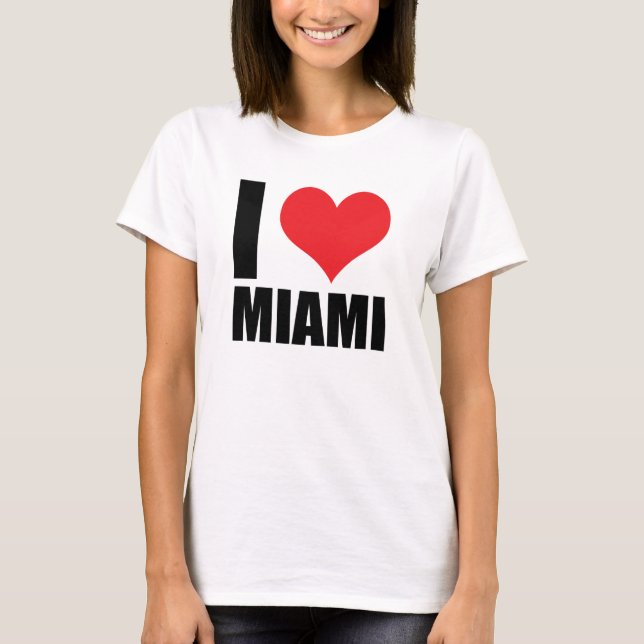 Camiseta Eu amo Miami (Frente)