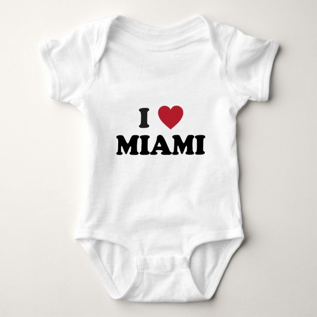 Camiseta Eu amo Miami Florida (Frente)