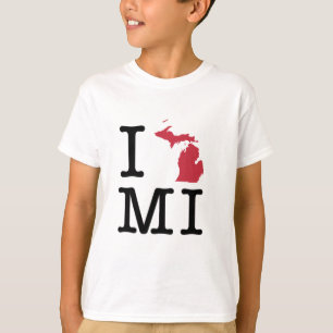 Camiseta Eu amo Michigan