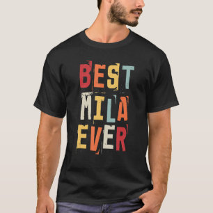 Camiseta Eu Amo Mila Retro Vintage Texto Nascimento Nomes M