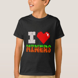 Camiseta Eu Amo Mineiros Coração Engraçado Vídeo Gamer Meme