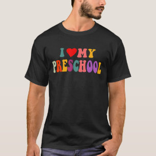 CAMISETA EU AMO MINHA AULA DE PRESCOOL PRE K PROFESSOR DE V
