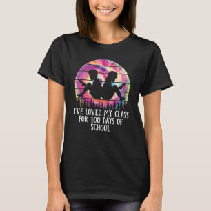 CAMISETA EU AMO MINHA AULA POR 100 DIAS DE PROFESSOR DE ESC