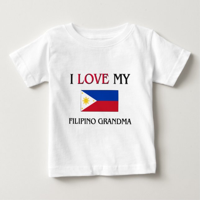 Camiseta Eu Amo Minha Avó Filipina (Frente)