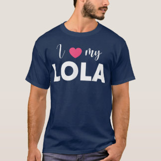 Camiseta Eu amo minha avó filipina fofa Lola 
