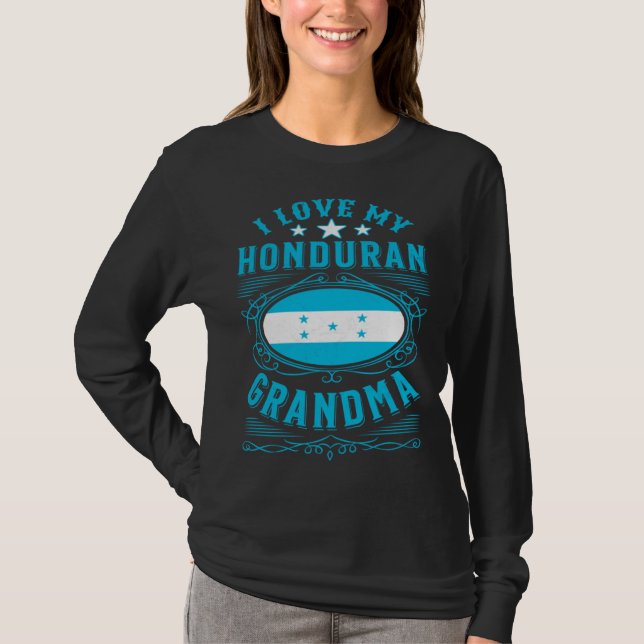 Camiseta Eu amo minha avó hondurenha (Frente)