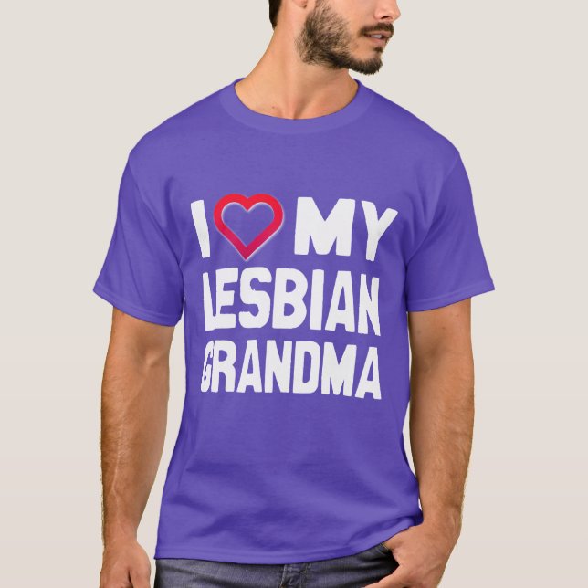 CAMISETA EU AMO MINHA AVÓ LESBIANA - (Frente)