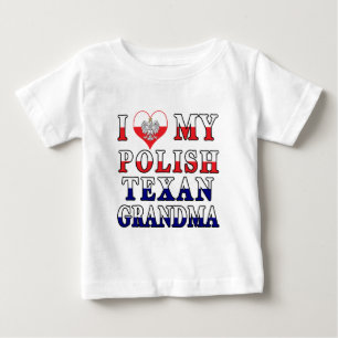 Camiseta Eu Amo Minha Avó Texana Polonesa