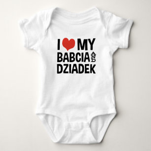 Camiseta Eu Amo Minha Babcia E Dziadek