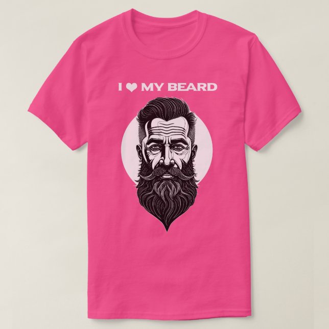 Camiseta Eu amo minha barba (Frente do Design)