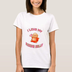 Camiseta Eu amo minha barriga de Buddha