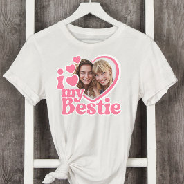 Camiseta Eu Amo Minha Bestida Foto Personalizada