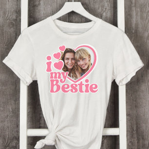 Camiseta Eu Amo Minha Bestida Foto Personalizada