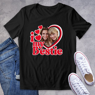 Camiseta Eu Amo Minha Bestida Foto Personalizada