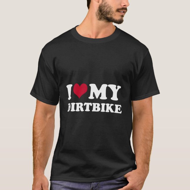 Camiseta Eu Amo Minha Bicicleta Motocross (Frente)