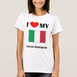 Camiseta Eu amo minha boneca italiana do namorado