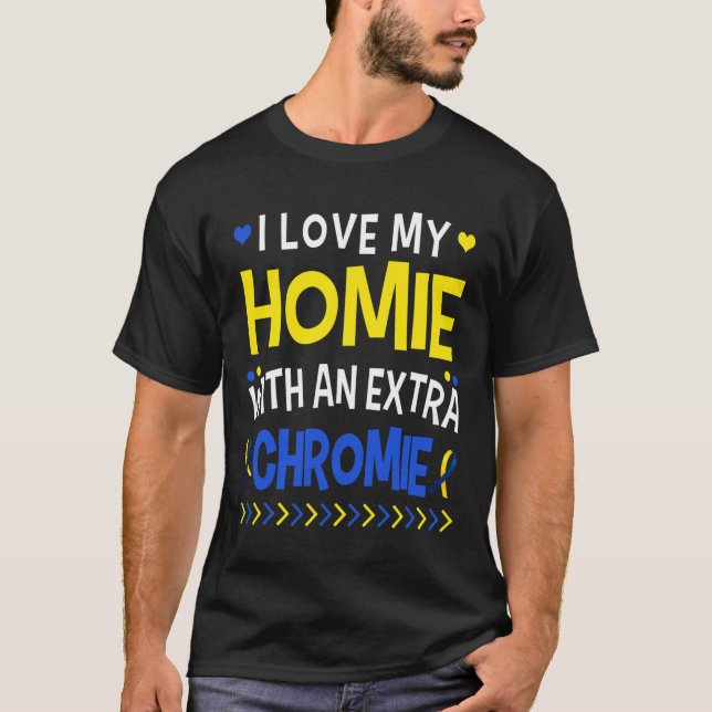 Camiseta Eu Amo Minha Casa Com Um Pai Extra De Chromie Mamã (Frente)