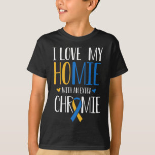 Camiseta Eu Amo Minha Casa Com Um Sindrom Extra Chromie Bai