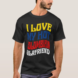 Camiseta Eu Amo Minha Colombiana Gostosa Orgulho da Colômbi