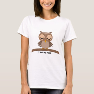 Camiseta Eu amo minha coruja das sestas