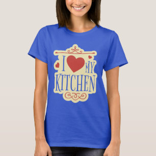 Camiseta Eu Amo Minha Cozinha