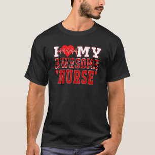 Camiseta Eu Amo Minha Enfermeira Incrível Eu Amo Minha Cami