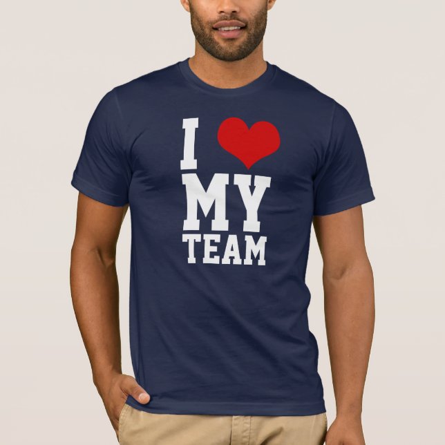 Camiseta Eu amo minha equipe 5 (Frente)