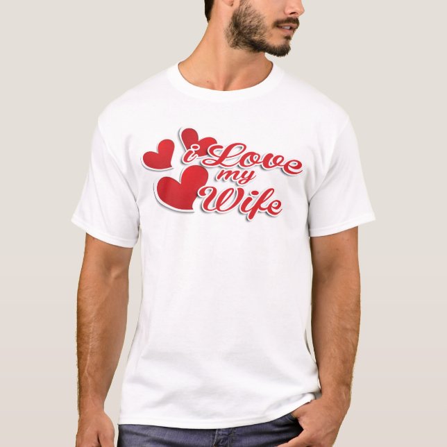 Camiseta Eu Amo Minha Esposa (Frente)