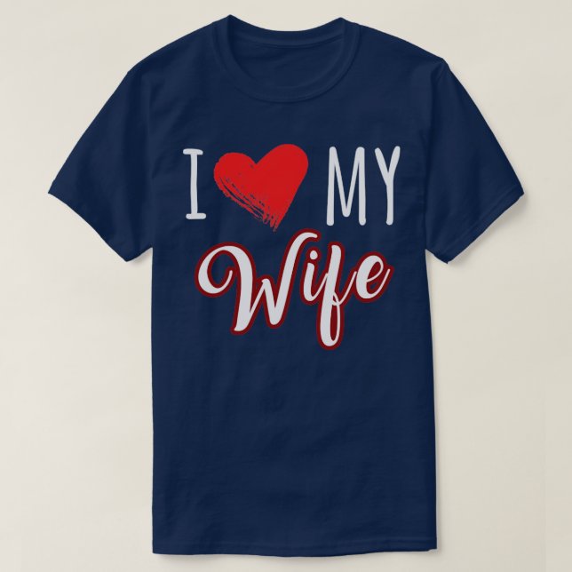 Camiseta Eu amo minha esposa (Frente do Design)