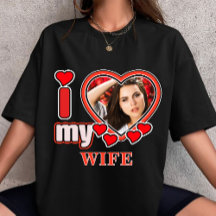 Eu Amo Minha Esposa Coração Personalizado do Dia d