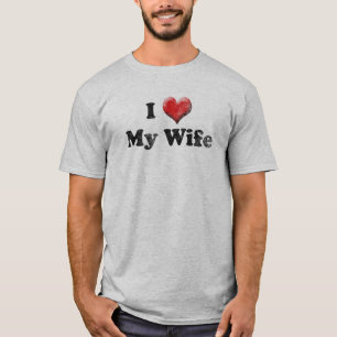 Camiseta Eu Amo Minha Esposa Dia dos Namorados do Marido
