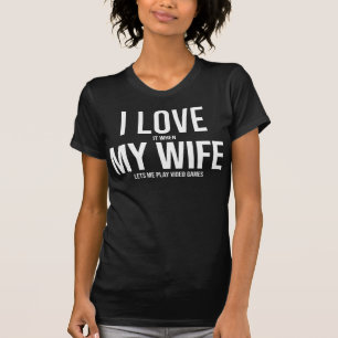 Camiseta Eu Amo Minha Esposa Engraçada Arte Presente