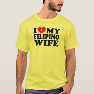 Camiseta Eu amo minha esposa filipina