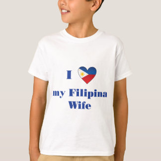 Camiseta Eu amo minha esposa filipina 1