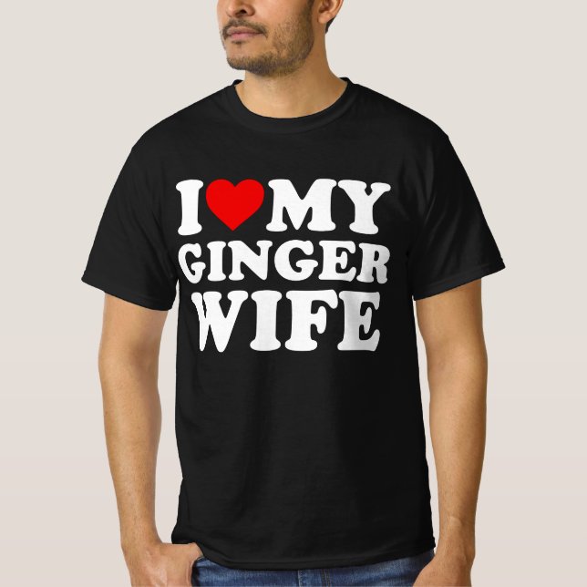 Camiseta Eu Amo Minha Esposa Ginger (Frente)