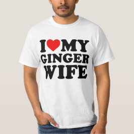 Camiseta Eu Amo Minha Esposa Ginger