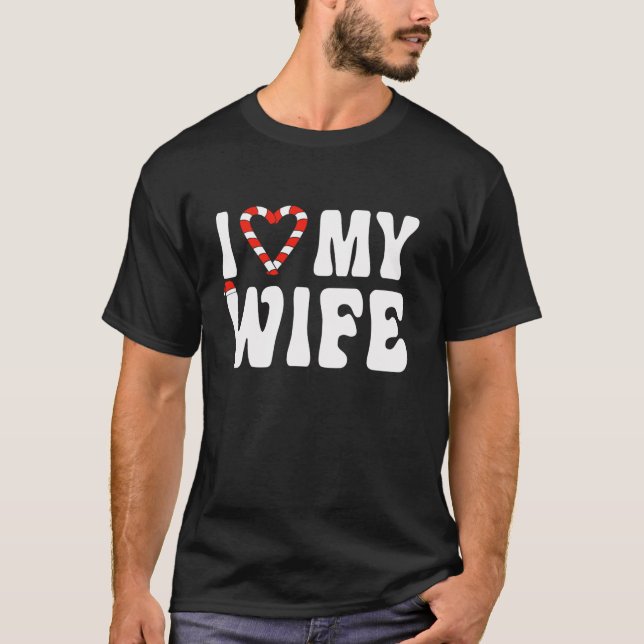 Camiseta Eu Amo Minha Esposa Groovy Casais Combinando P Nat (Frente)