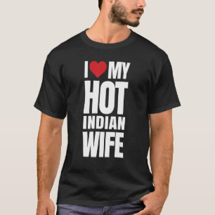 Camiseta Eu Amo Minha Esposa Indiana Quente