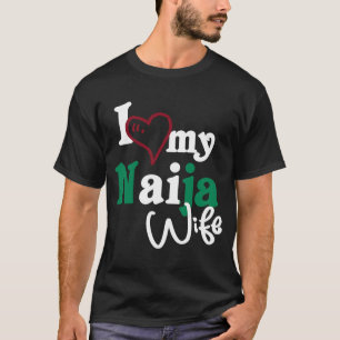Camiseta Eu Amo Minha Esposa Naija Artística Naija