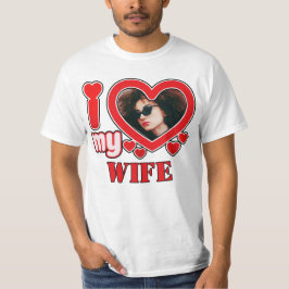 Camiseta Eu Amo Minha Esposa Personalizada