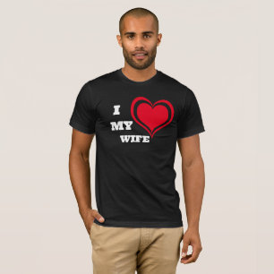 Camiseta Eu Amo Minha Esposa Personalizada
