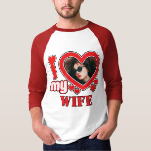 Camiseta Eu Amo Minha Esposa Personalizada