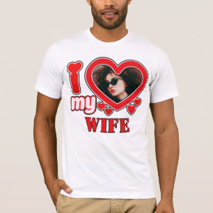 Camiseta Eu Amo Minha Esposa Personalizada