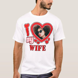 Camiseta Eu Amo Minha Esposa Personalizada