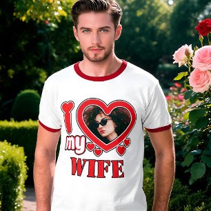 Camiseta Eu Amo Minha Esposa Personalizado